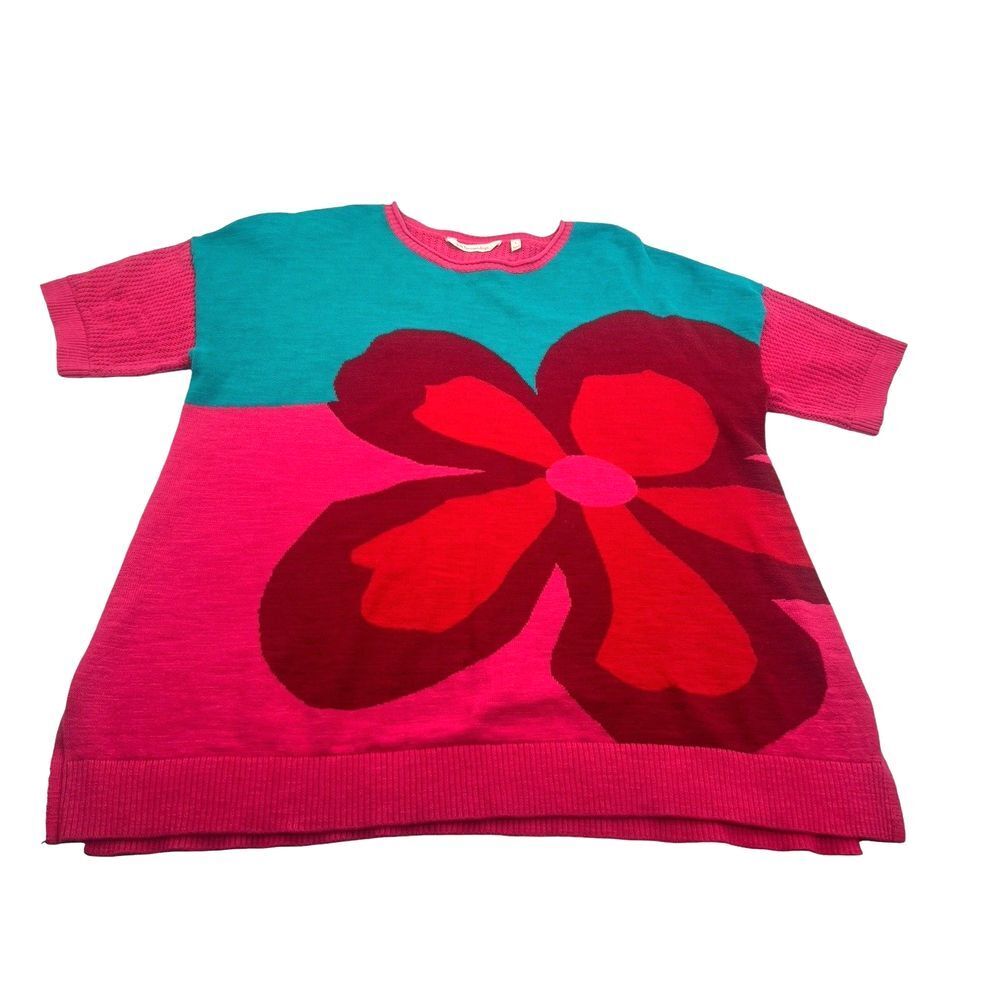 Soft Surroundings Colorful Floral Sweatshirt